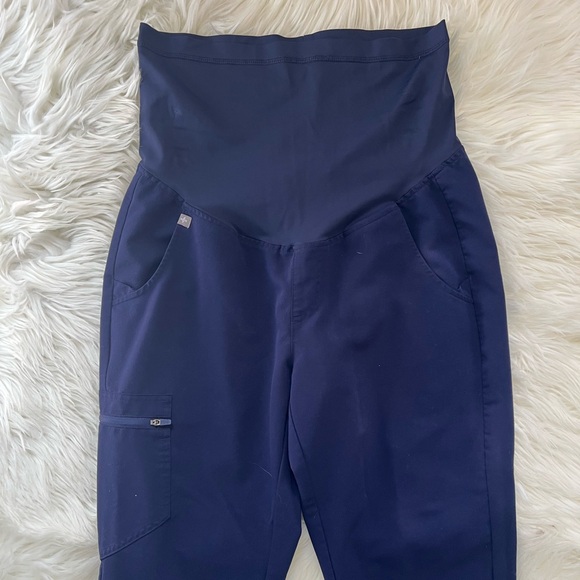 FIGS Zamora Maternity Scrub Pants – Navy Blue | Size Small - Picture 3 of 9